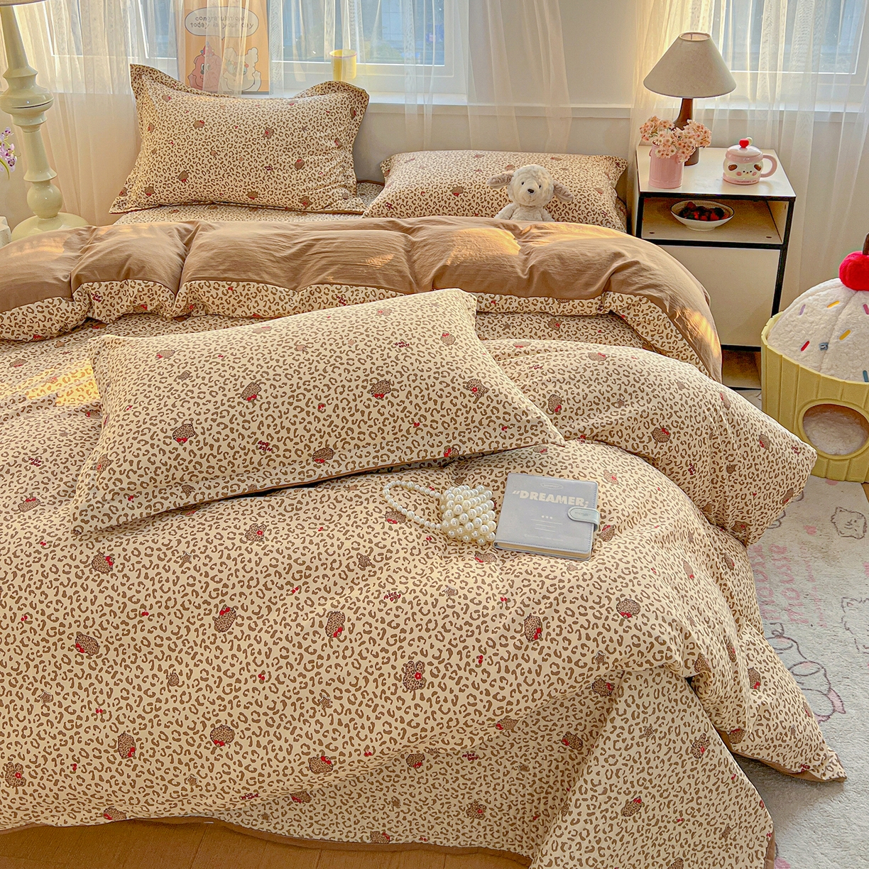 91家纺网 家纺一手货源 找家纺 （总）梵克保罗 2026新款亲肤舒适仿棉印花床盖四件套