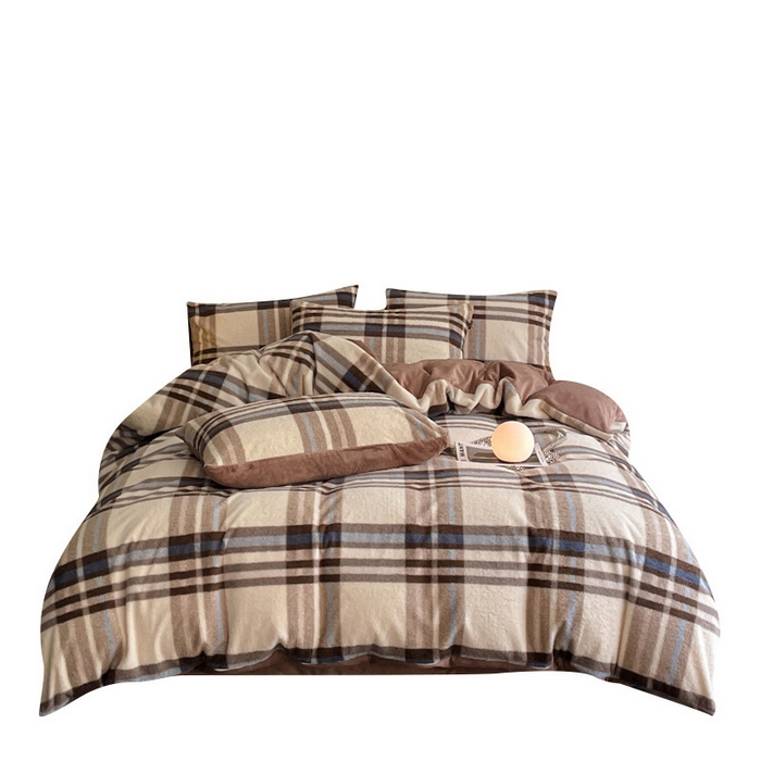 91家纺网 家纺一手货源 找家纺 （总）良品汇馆 2026新款羊绒牛奶绒床上四件套加厚加绒床品保暖毛绒床品