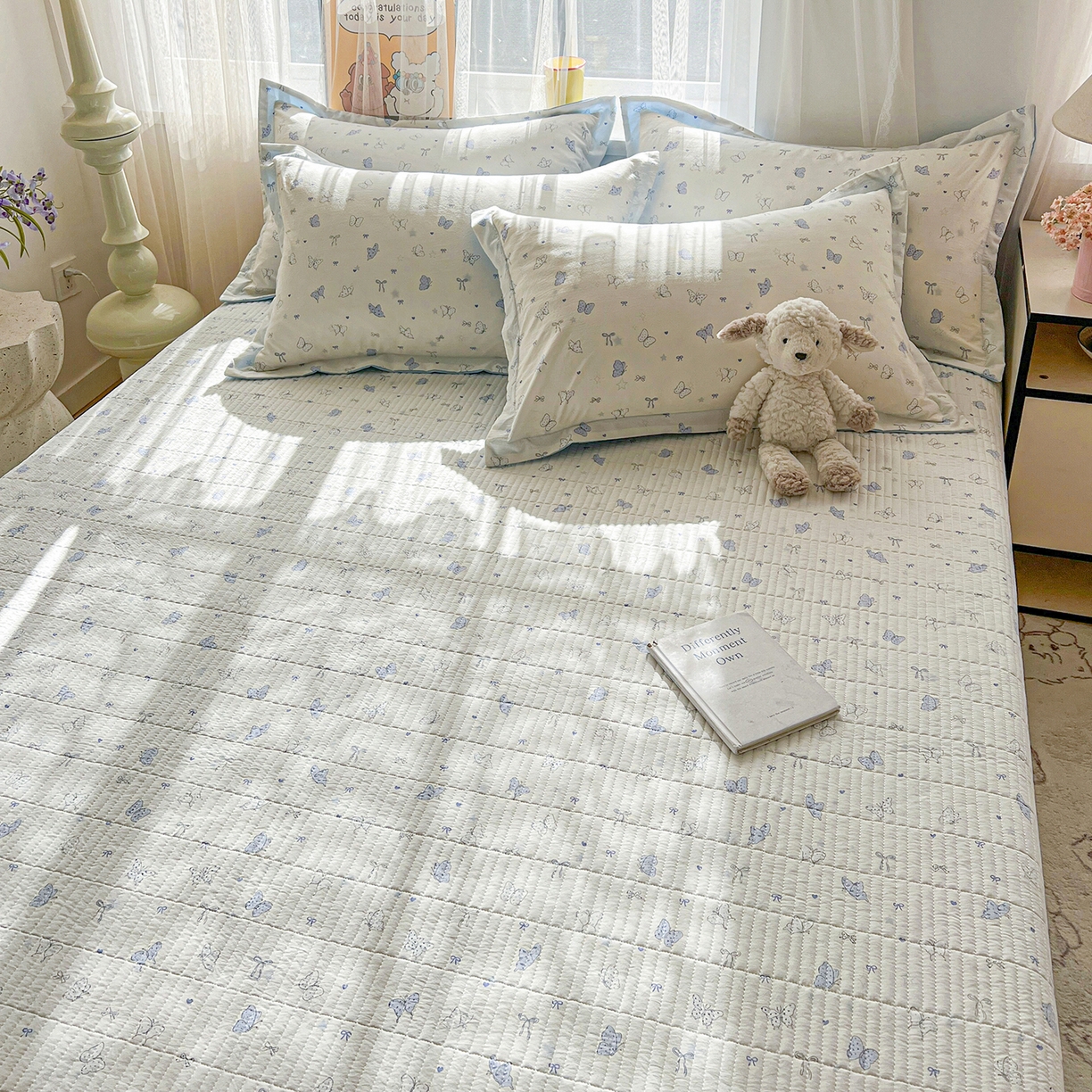 91家纺网 家纺一手货源 找家纺 梵克保罗 2026新款亲肤舒适仿棉印花床盖四件套 逐梦