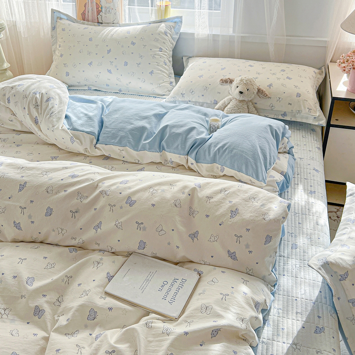 91家纺网 家纺一手货源 找家纺 梵克保罗 2026新款亲肤舒适仿棉印花床盖四件套 逐梦