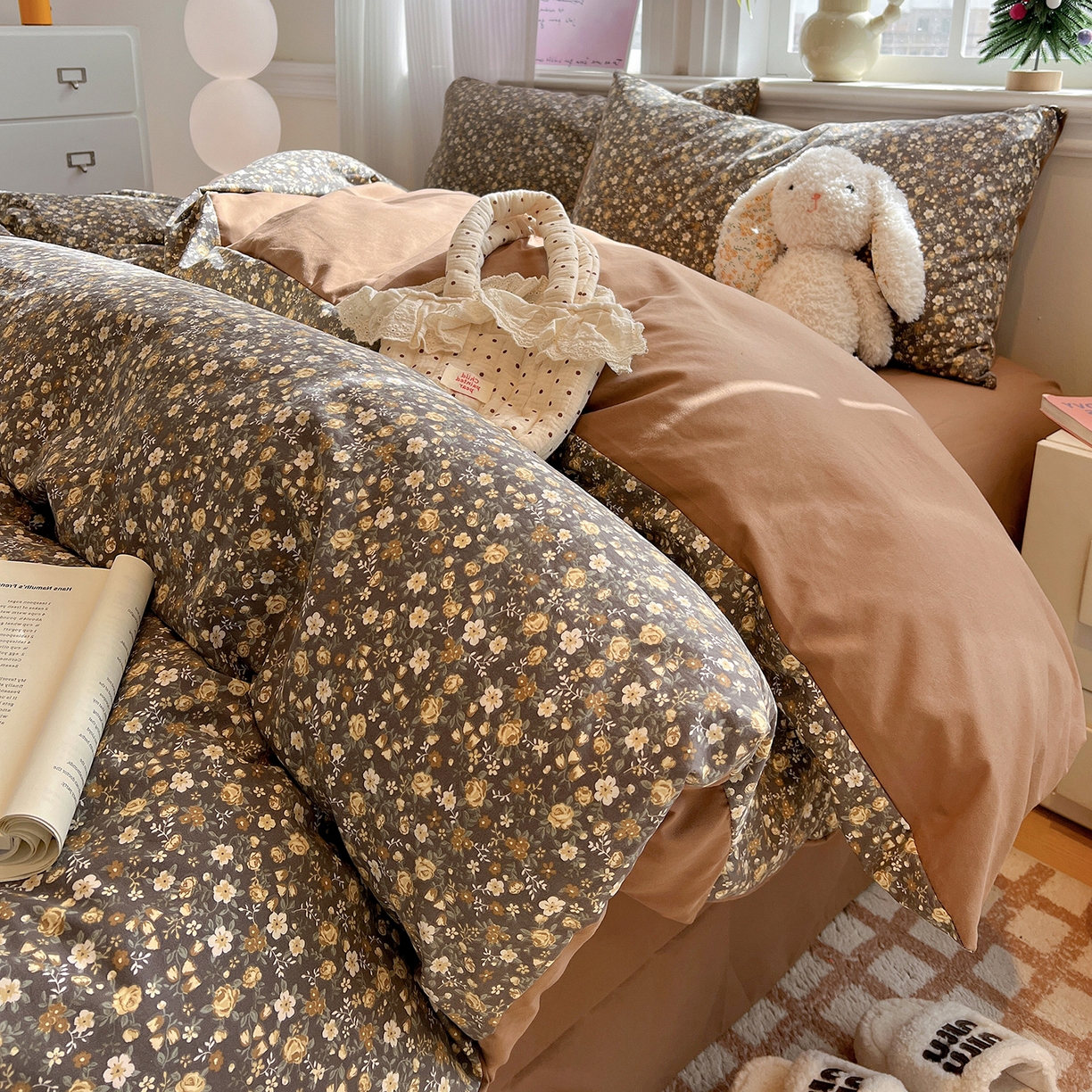 91家纺网 家纺一手货源 找家纺 （总）梵克保罗 2026新款A类古法水洗仿棉云感纱四件套