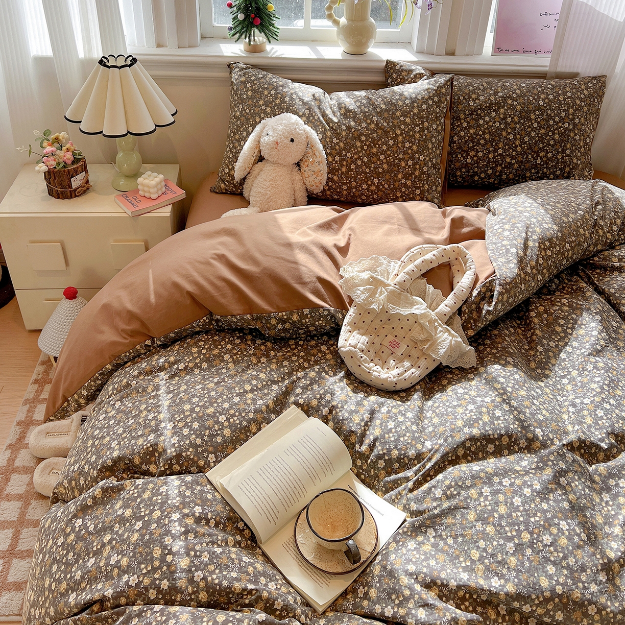 91家纺网 家纺一手货源 找家纺 （总）梵克保罗 2026新款A类古法水洗仿棉云感纱四件套