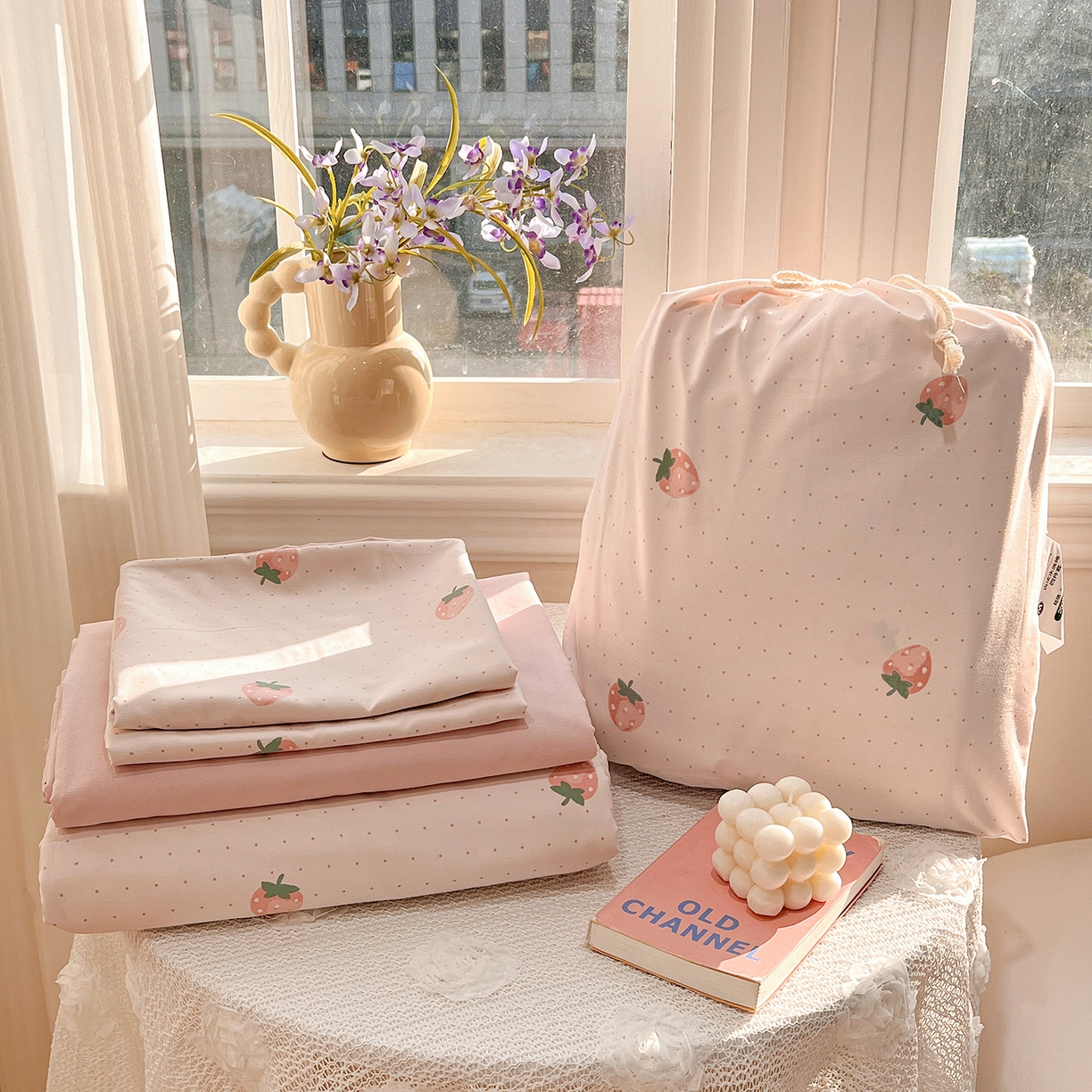 91家纺网 家纺一手货源 找家纺 （总）梵克保罗 2026新款A类古法水洗仿棉云感纱四件套