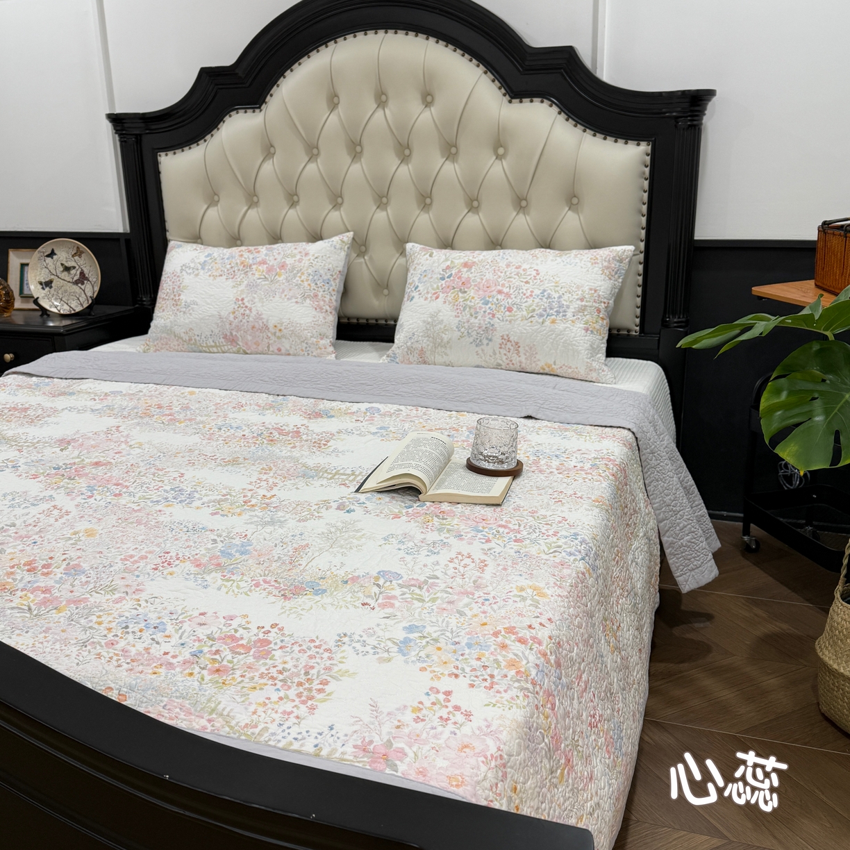 91家纺网 家纺一手货源 找家纺 （总）床盖工厂店 2026新款高端活性数码工艺双面全棉棉花床盖三件套