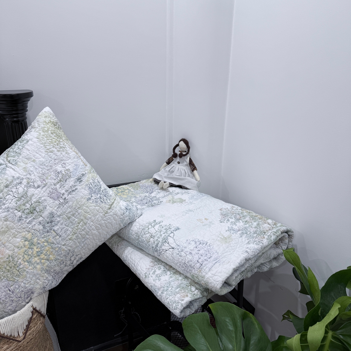 91家纺网 家纺一手货源 找家纺 床盖工厂店 2026新款高端活性数码工艺双面全棉棉花床盖三件套 翠薇