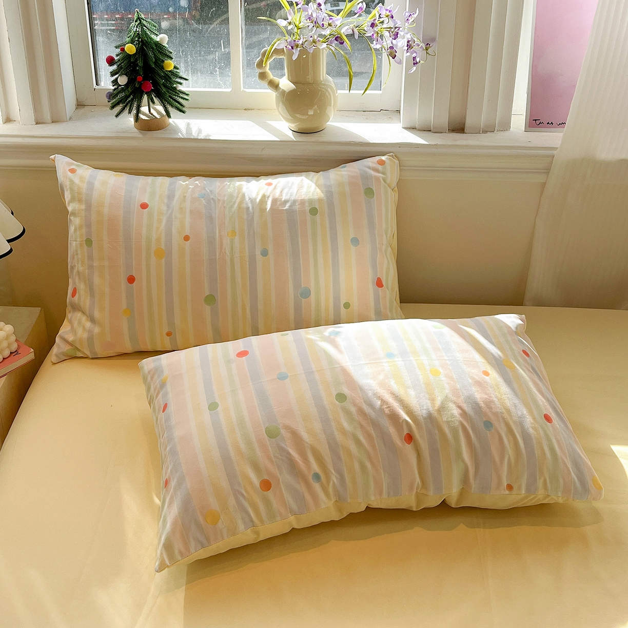 91家纺网 家纺一手货源 找家纺 梵克保罗 2026新款A类古法水洗仿棉云感纱四件套 小时光