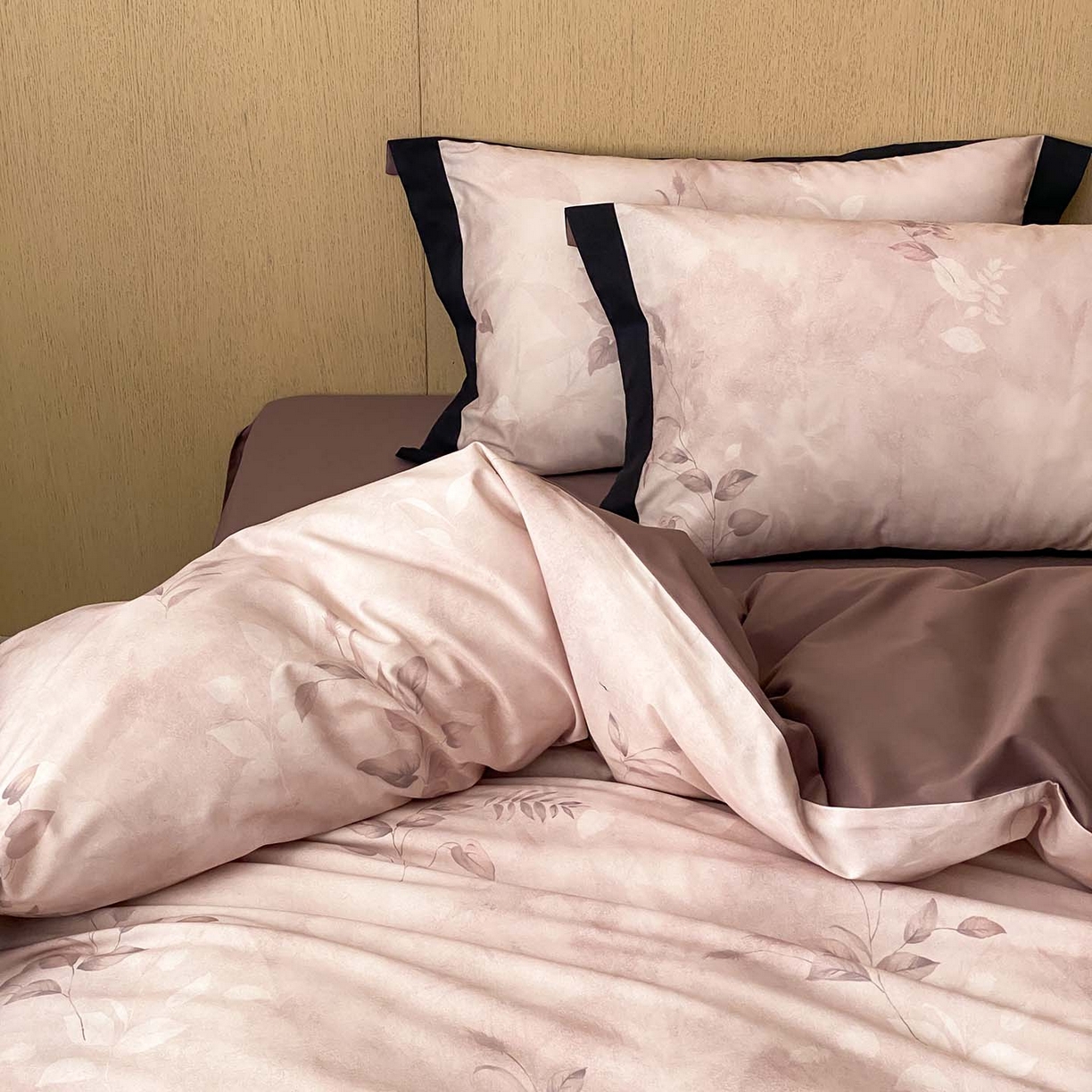 91家纺网 家纺一手货源 找家纺 （总）赫帛 2026新款50s数码全棉轻磨毛四件套-暖叶