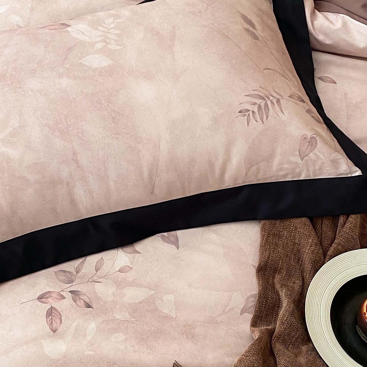 91家纺网 家纺一手货源 找家纺 （总）赫帛 2026新款50s数码全棉轻磨毛四件套-暖叶