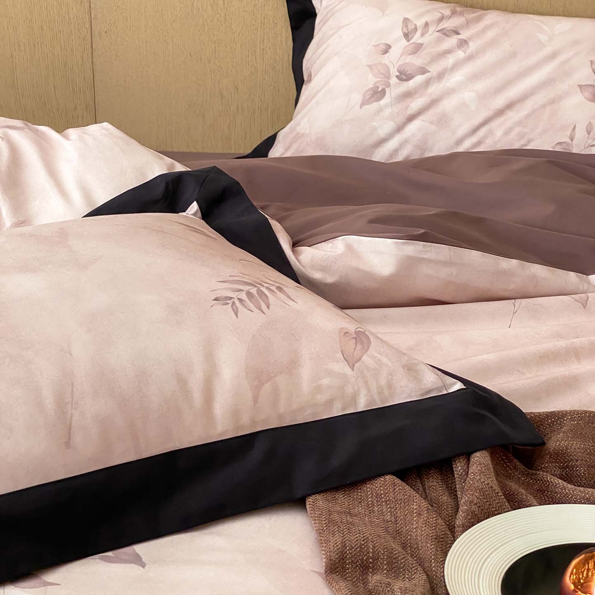 91家纺网 家纺一手货源 找家纺 （总）赫帛 2026新款50s数码全棉轻磨毛四件套-暖叶