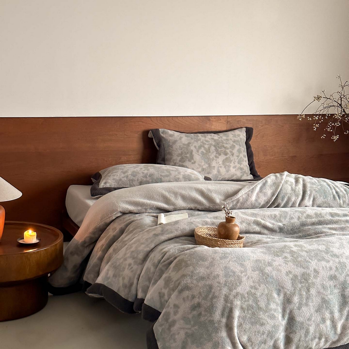 91家纺网 家纺一手货源 找家纺 （总）赫帛 2026新款数码直喷羊毛绒四件套-茵蔓