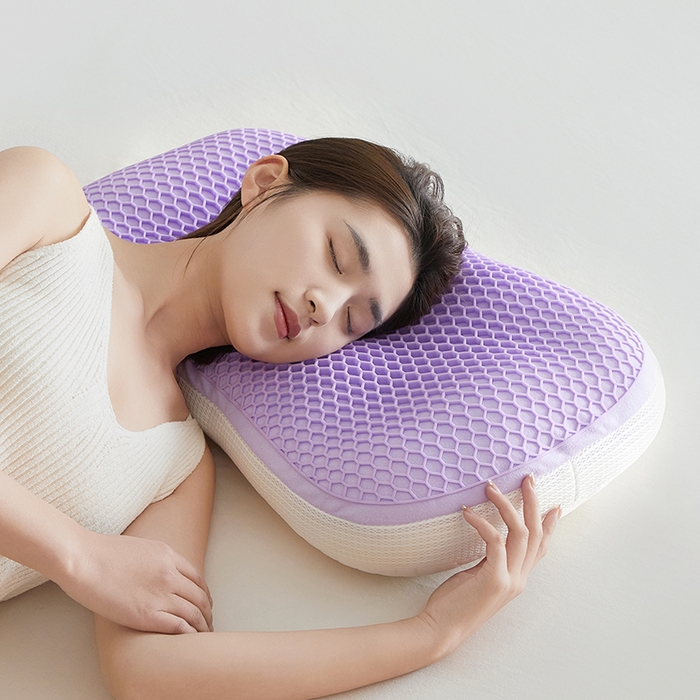 91家纺网 家纺一手货源 找家纺 （总）昕科 2025新款凉感TPE释压羽丝枕芯枕头tpe零压枕爆款