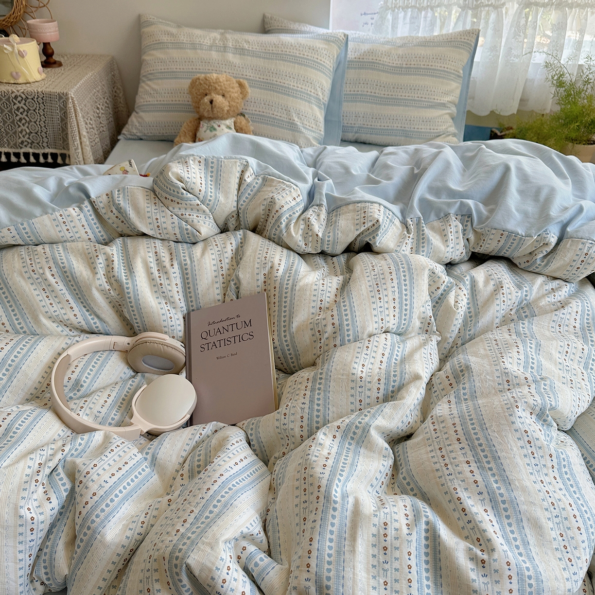 91家纺网 家纺一手货源 找家纺 沐芷 2026 【提供买家秀】A类软糯水洗棉四件套床上宿舍三件套床单被套 海盐拿铁