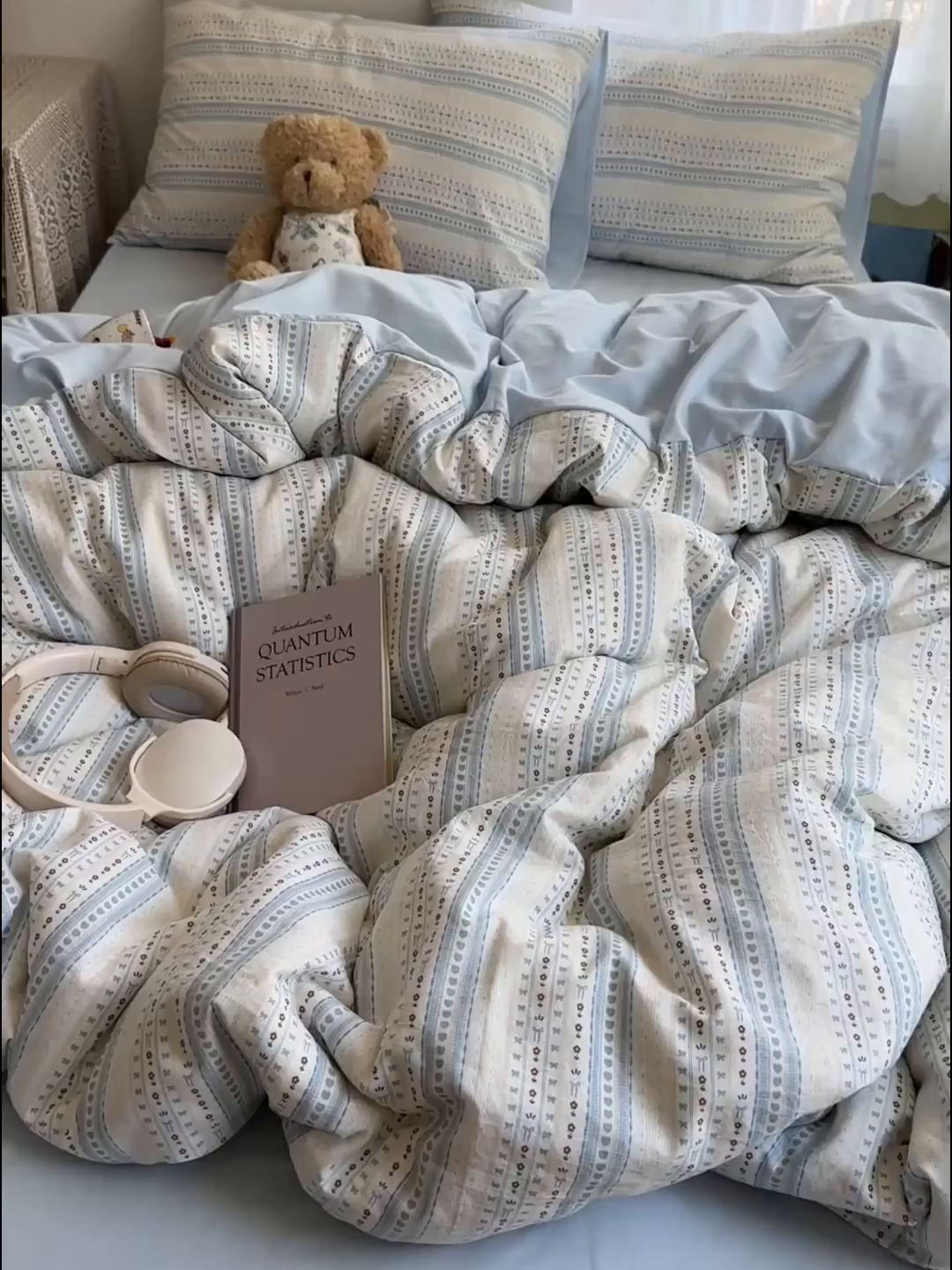 91家纺网 家纺一手货源 找家纺 沐芷 2026 【提供买家秀】A类软糯水洗棉四件套床上宿舍三件套床单被套 海盐拿铁