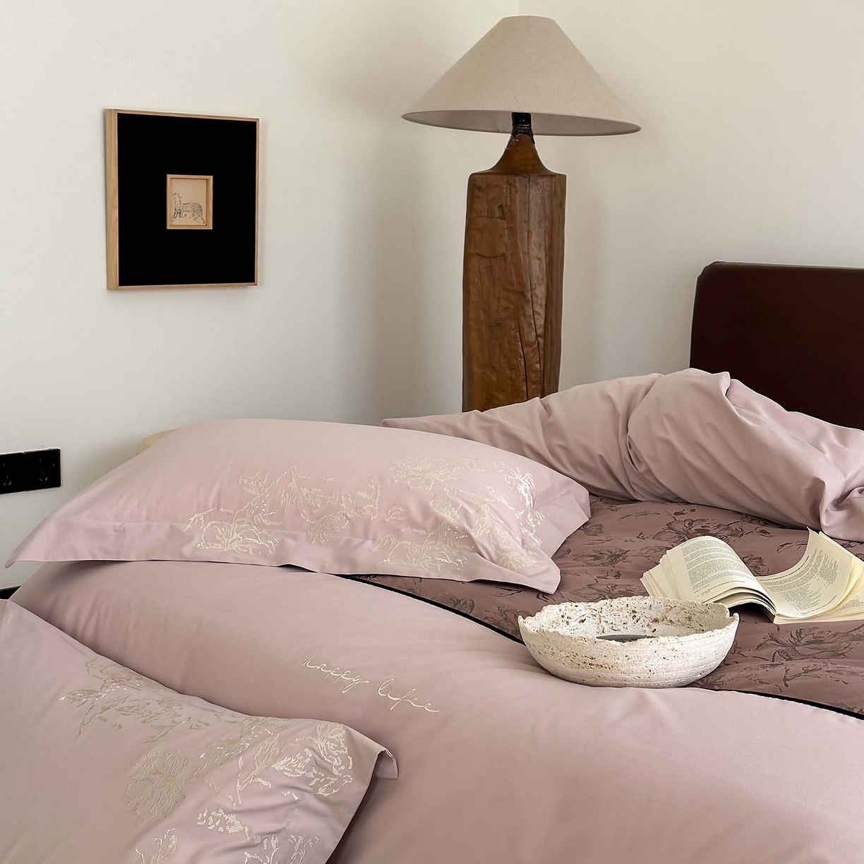 91家纺网 家纺一手货源 找家纺 （总）赫帛 2026新款刺绣磨毛四件套-郁金香