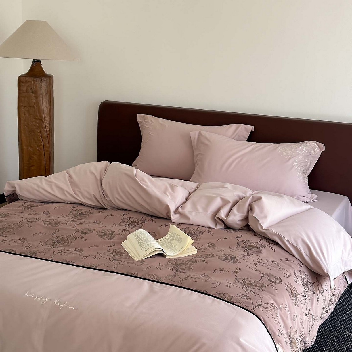 91家纺网 家纺一手货源 找家纺 （总）赫帛 2026新款刺绣磨毛四件套-郁金香