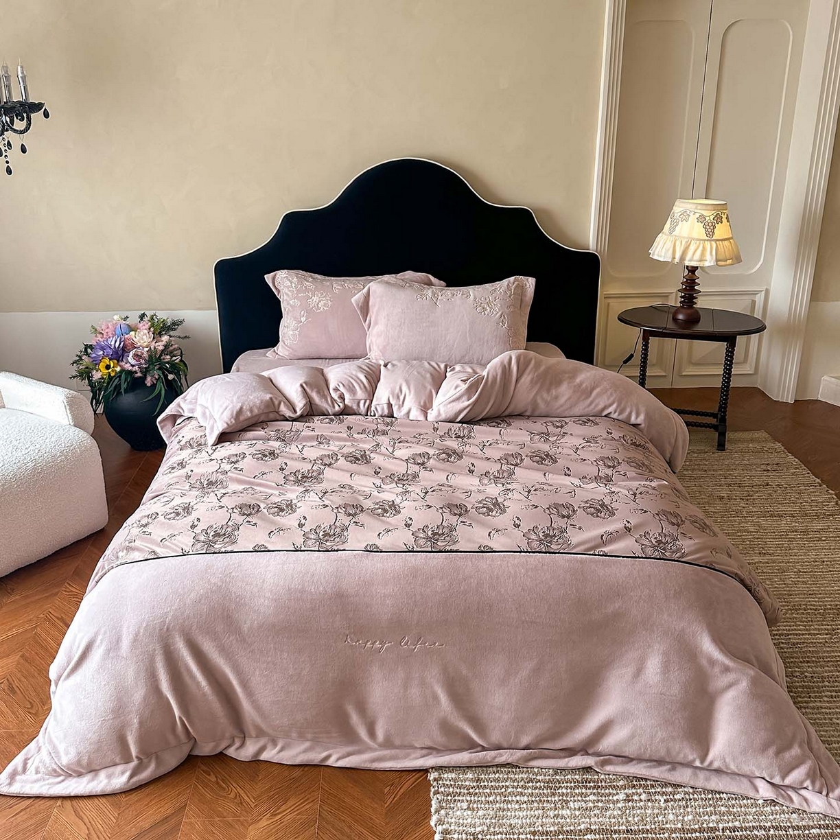 91家纺网 家纺一手货源 找家纺 （总）赫帛 2023新款A类全棉水洗棉四件套--幸运之星