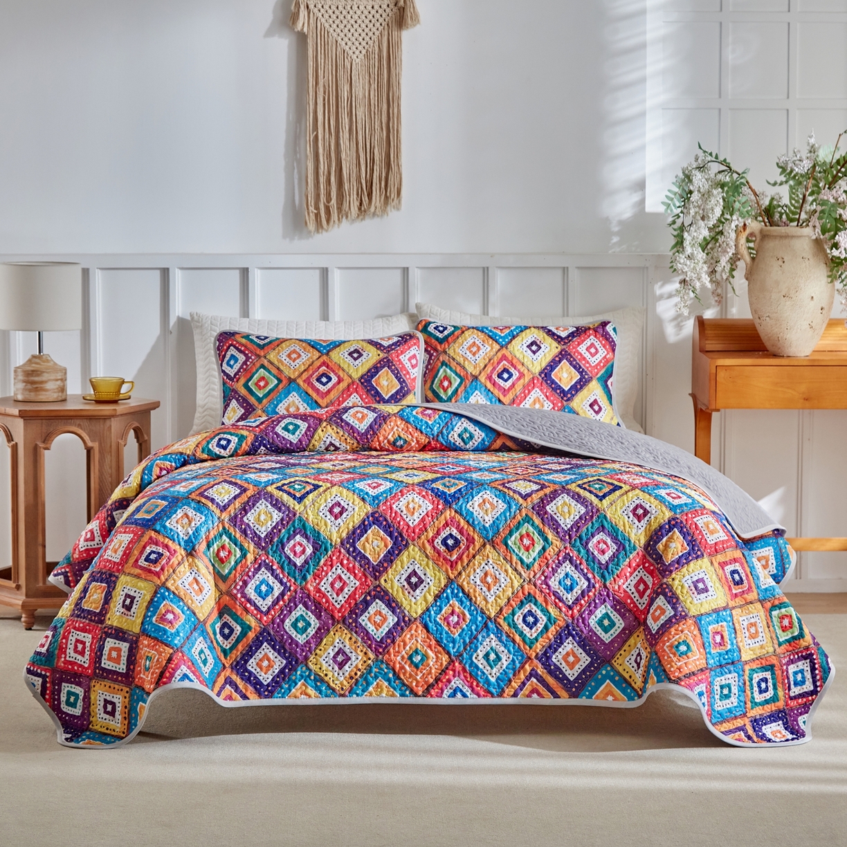 91家纺网 家纺一手货源 找家纺 （总）温宁家纺 2026新款印花床盖