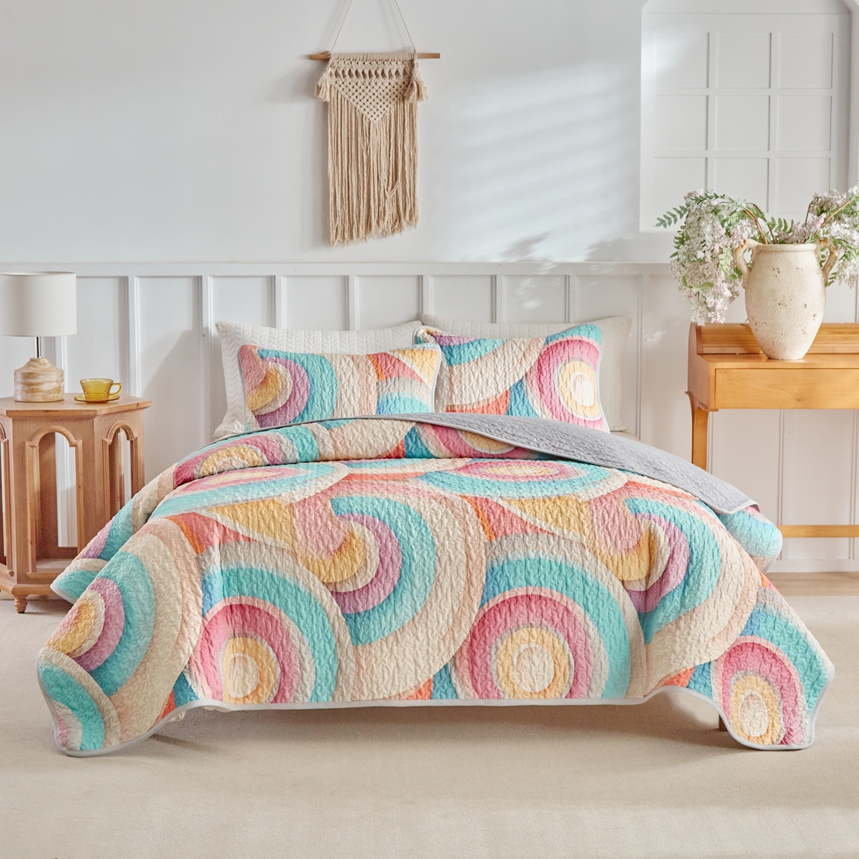 91家纺网 家纺一手货源 找家纺 （总）温宁家纺 2026新款印花床盖