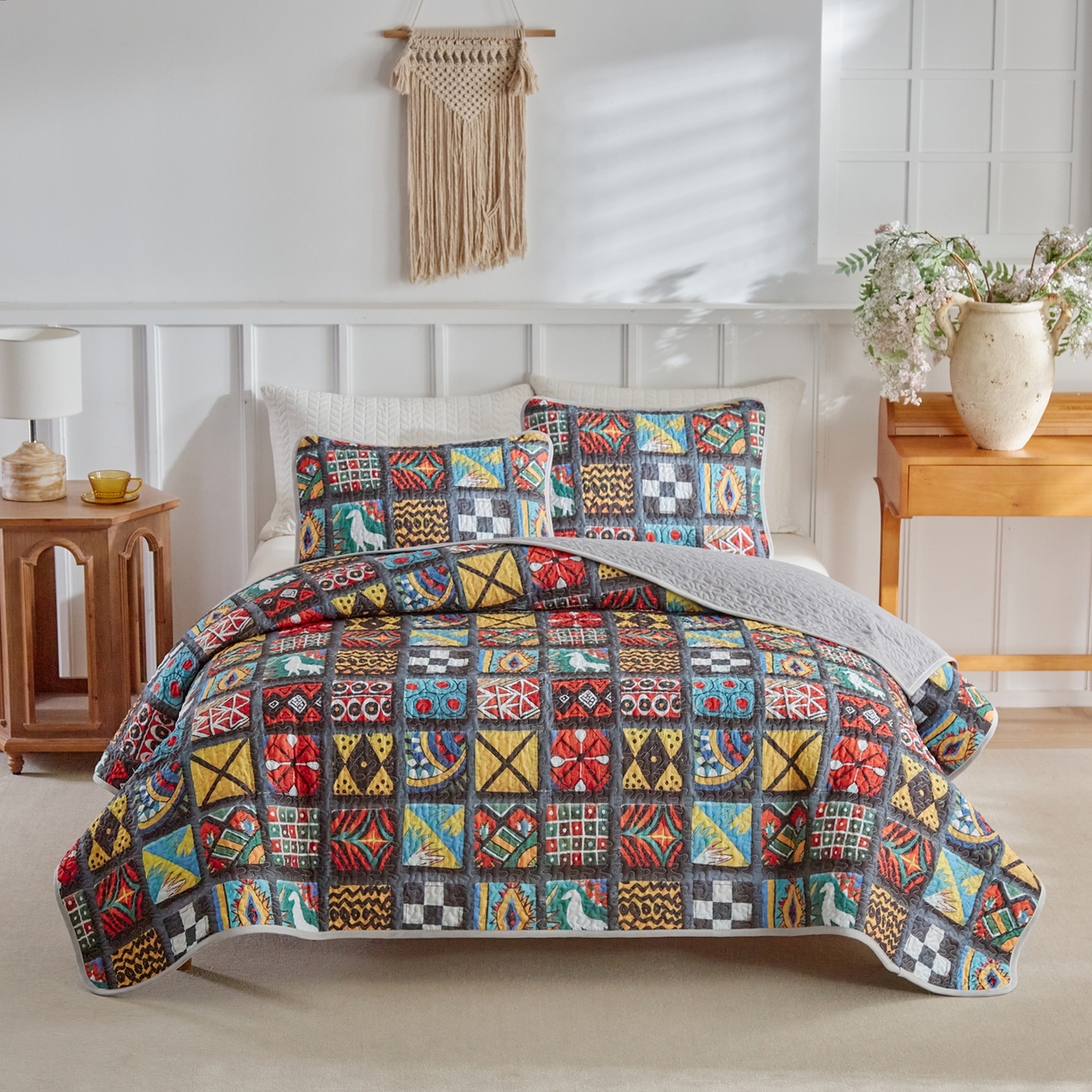 温宁家纺 2026新款印花床盖 0063