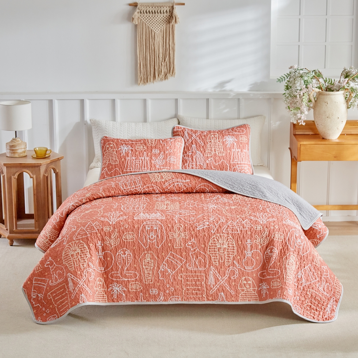 91家纺网 家纺一手货源 找家纺 温宁家纺 2026新款印花床盖跨境，外贸，亚马逊，shein，temu 0077