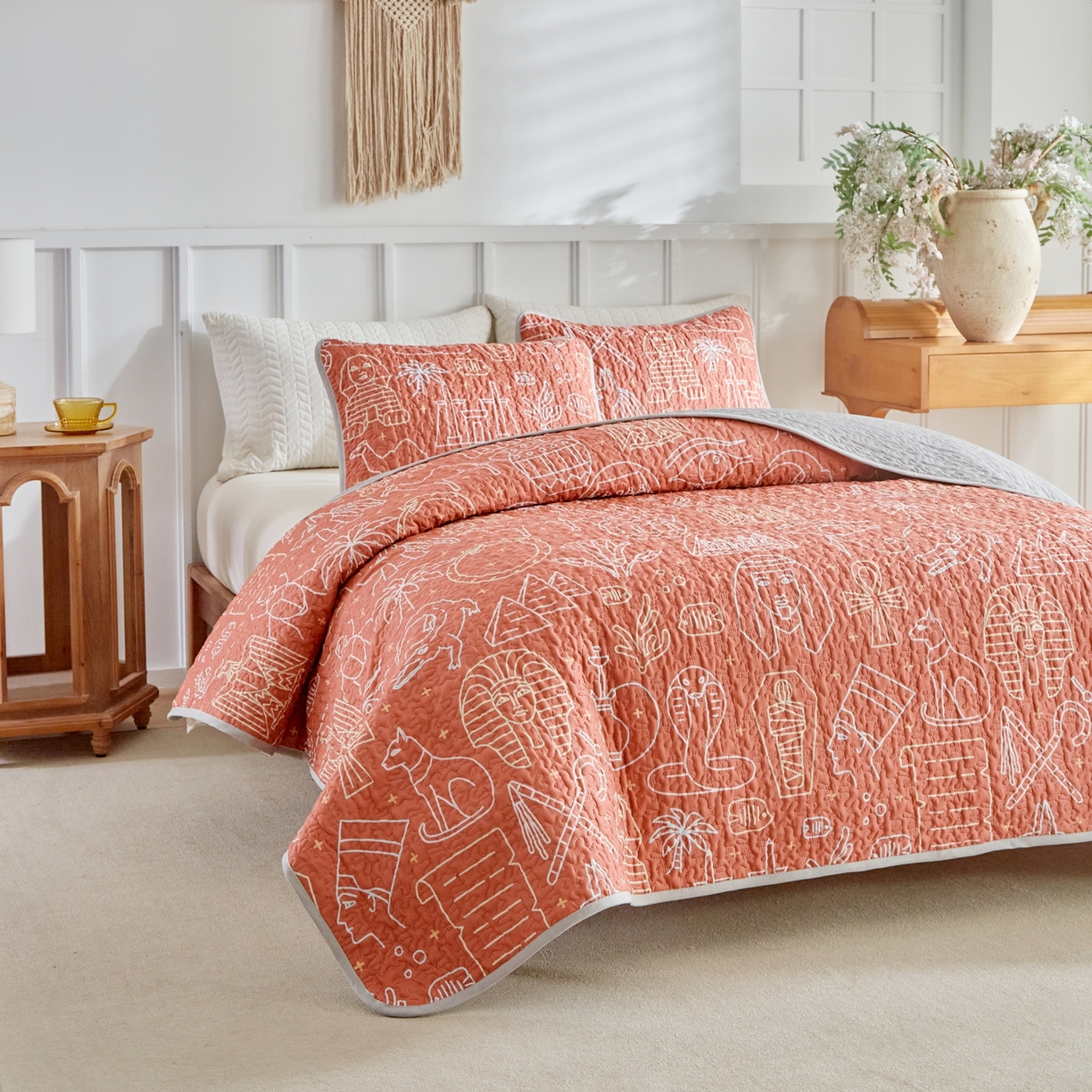 91家纺网 家纺一手货源 找家纺 温宁家纺 2026新款印花床盖跨境，外贸，亚马逊，shein，temu 0077