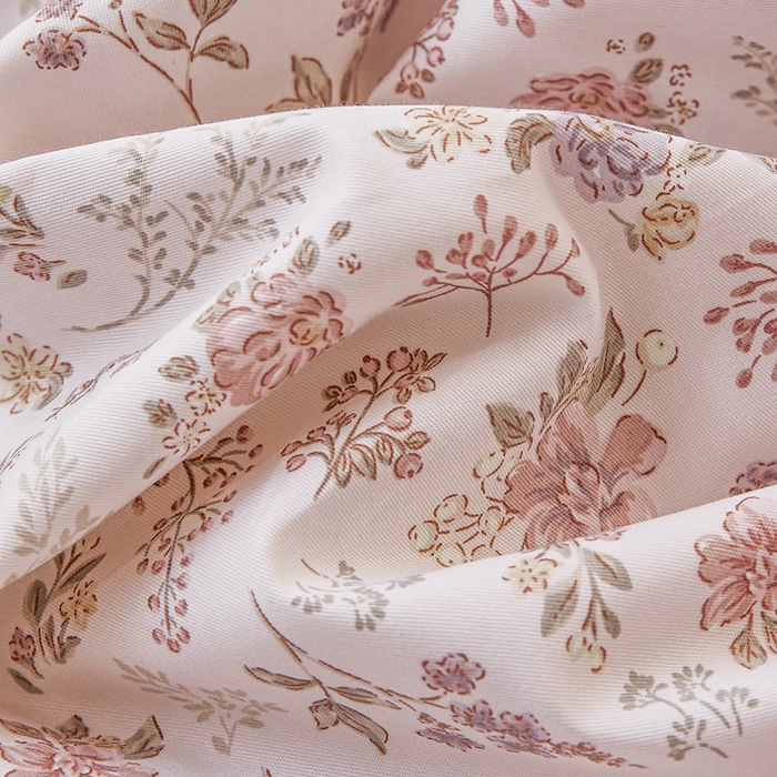 91家纺网 家纺一手货源 找家纺 源舜家纺 2026新款全棉斜纹花边床盖多功能被子四件套 文艺风范-粉