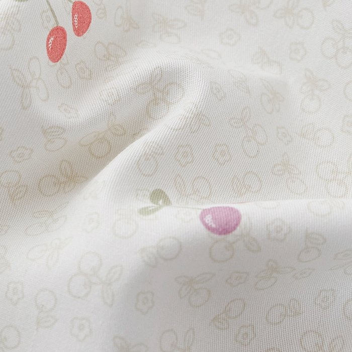 91家纺网 家纺一手货源 找家纺 源舜家纺 2026新款全棉斜纹花边床盖多功能被子四件套 小樱桃-米