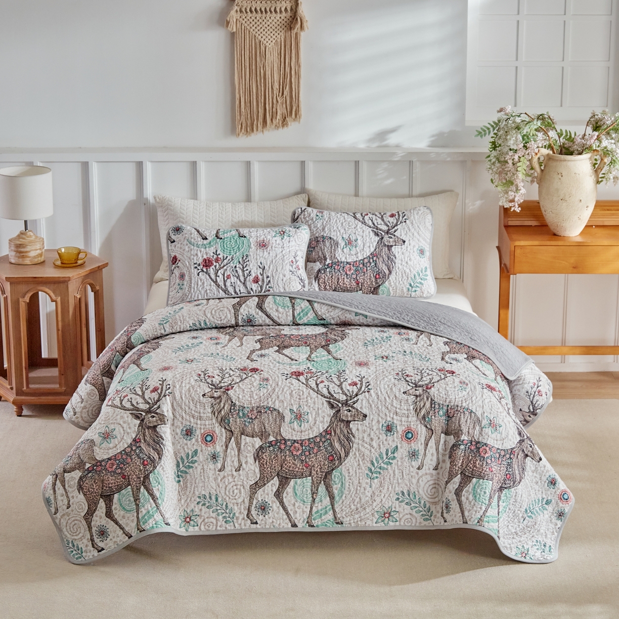 91家纺网 家纺一手货源 找家纺 温宁家纺 2026新款印花床盖 0081