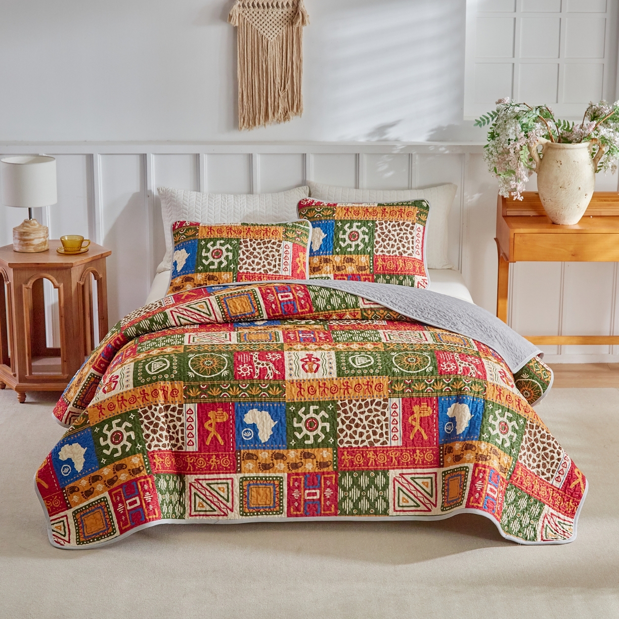 91家纺网 家纺一手货源 找家纺 温宁家纺 2026新款印花床盖 0085