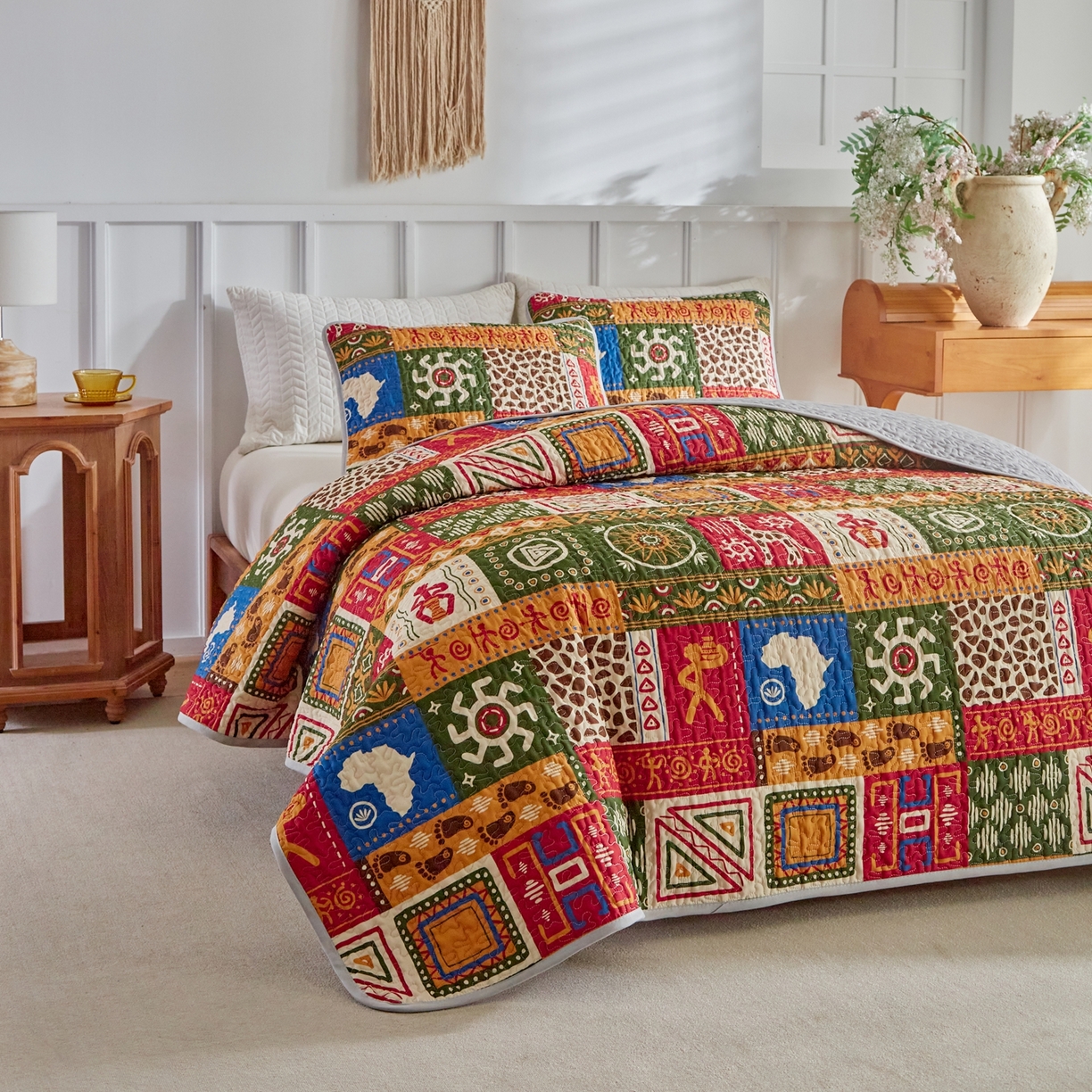 91家纺网 家纺一手货源 找家纺 温宁家纺 2026新款印花床盖 0085