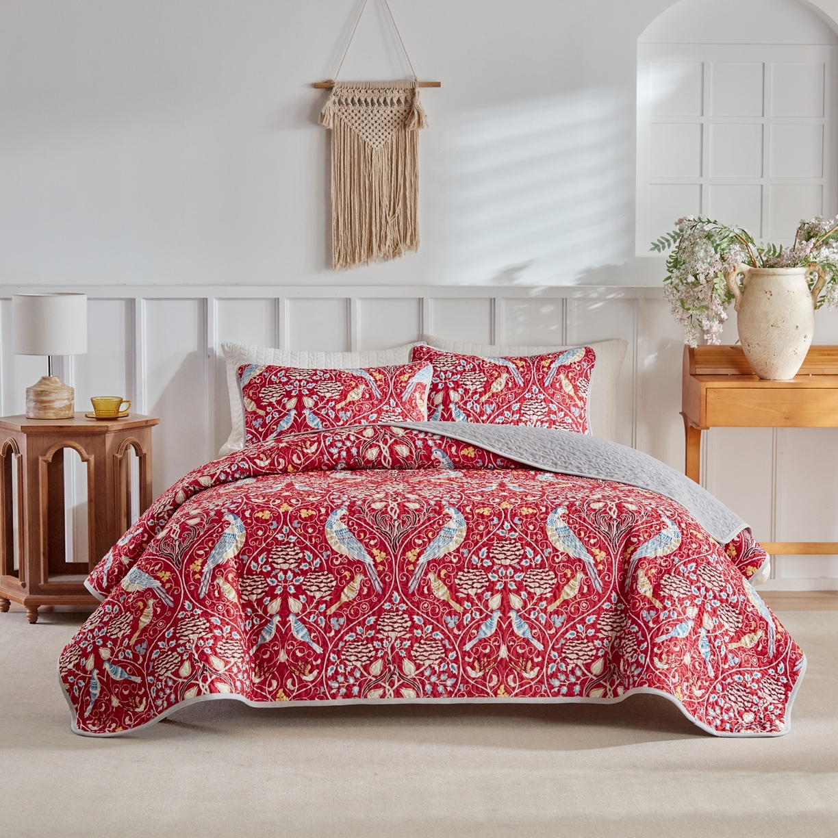 91家纺网 家纺一手货源 找家纺 温宁家纺 2026新款印花床盖 0089