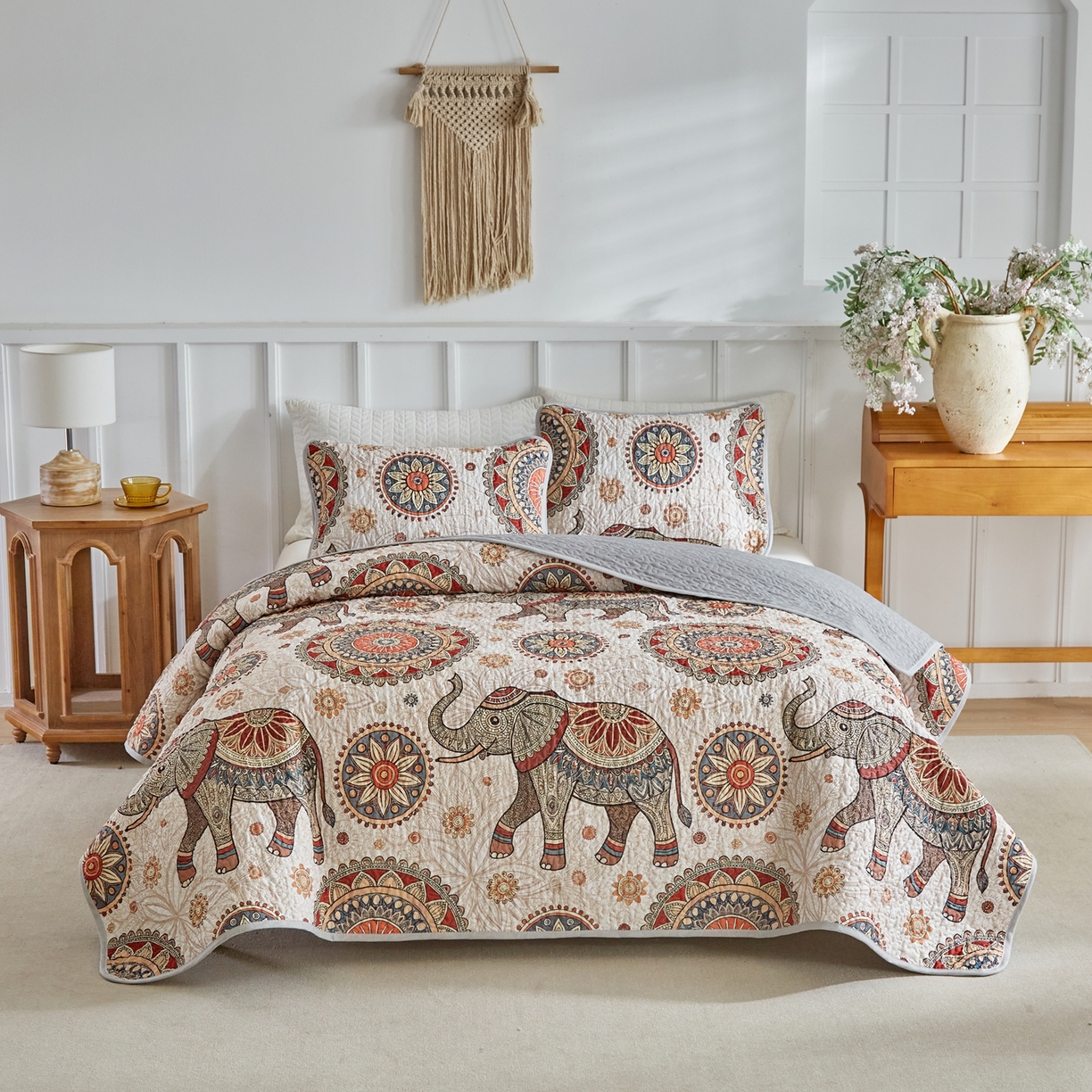 温宁家纺 2026新款印花床盖 0092