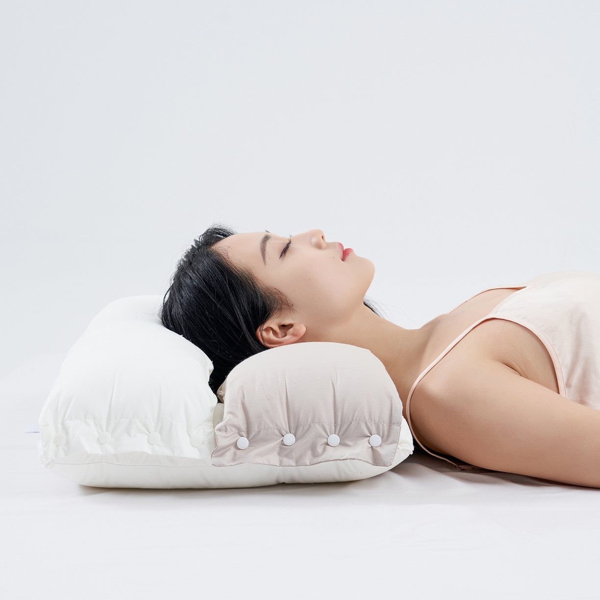 91家纺网 家纺一手货源 找家纺 （总）小米枕芯 2026新款全棉三合一护颈枕枕头枕芯 可拆卸