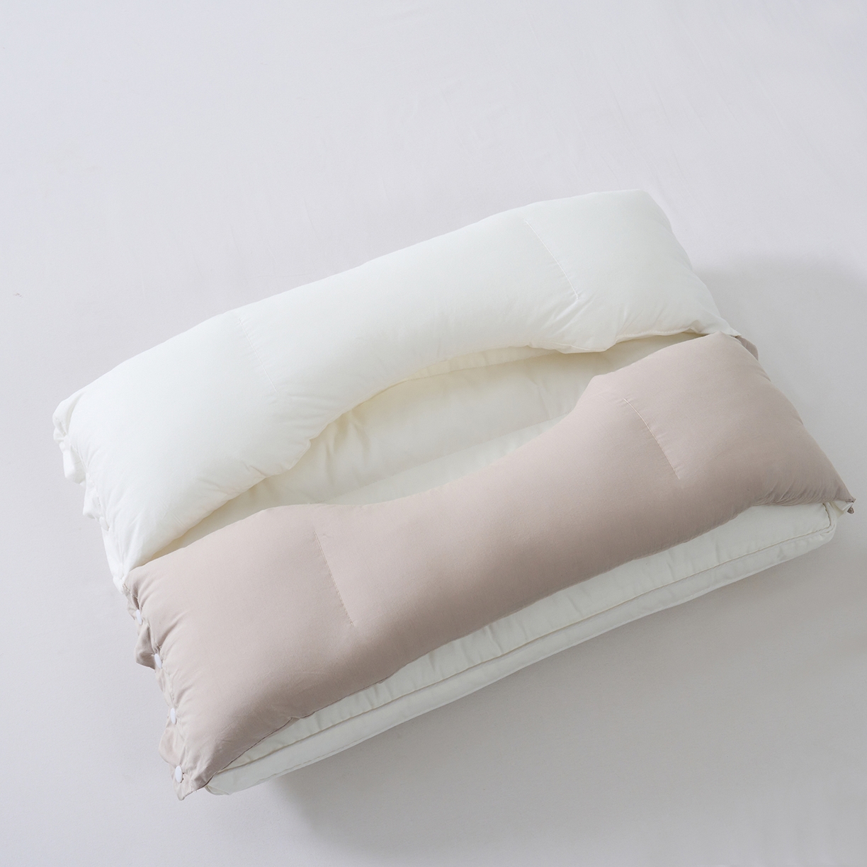 91家纺网 家纺一手货源 找家纺 （总）小米枕芯 2026新款全棉三合一护颈枕枕头枕芯 可拆卸