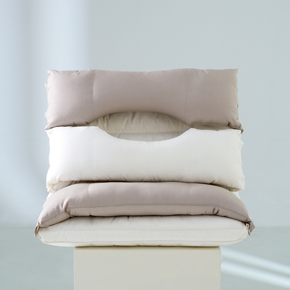 91家纺网 家纺一手货源 找家纺 （总）小米枕芯 2026新款全棉三合一护颈枕枕头枕芯 可拆卸