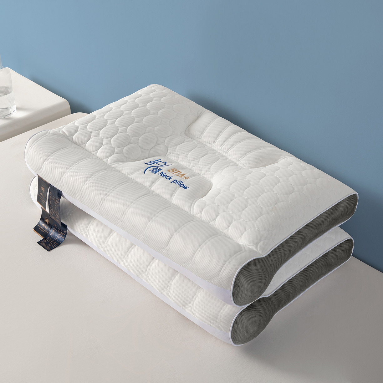 91家纺网 家纺一手货源 找家纺 小米枕芯 2026新款护颈氧枕枕头枕芯 灰色