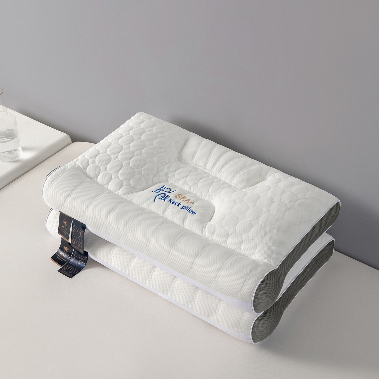 91家纺网 家纺一手货源 找家纺 小米枕芯 2026新款护颈氧枕枕头枕芯 灰色