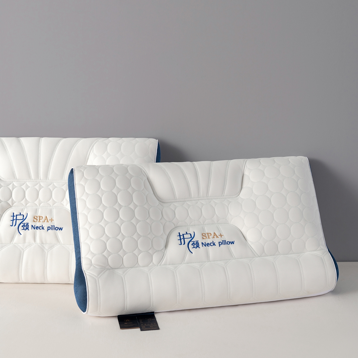 91家纺网 家纺一手货源 找家纺 小米枕芯 2026新款护颈氧枕枕头枕芯 蓝色