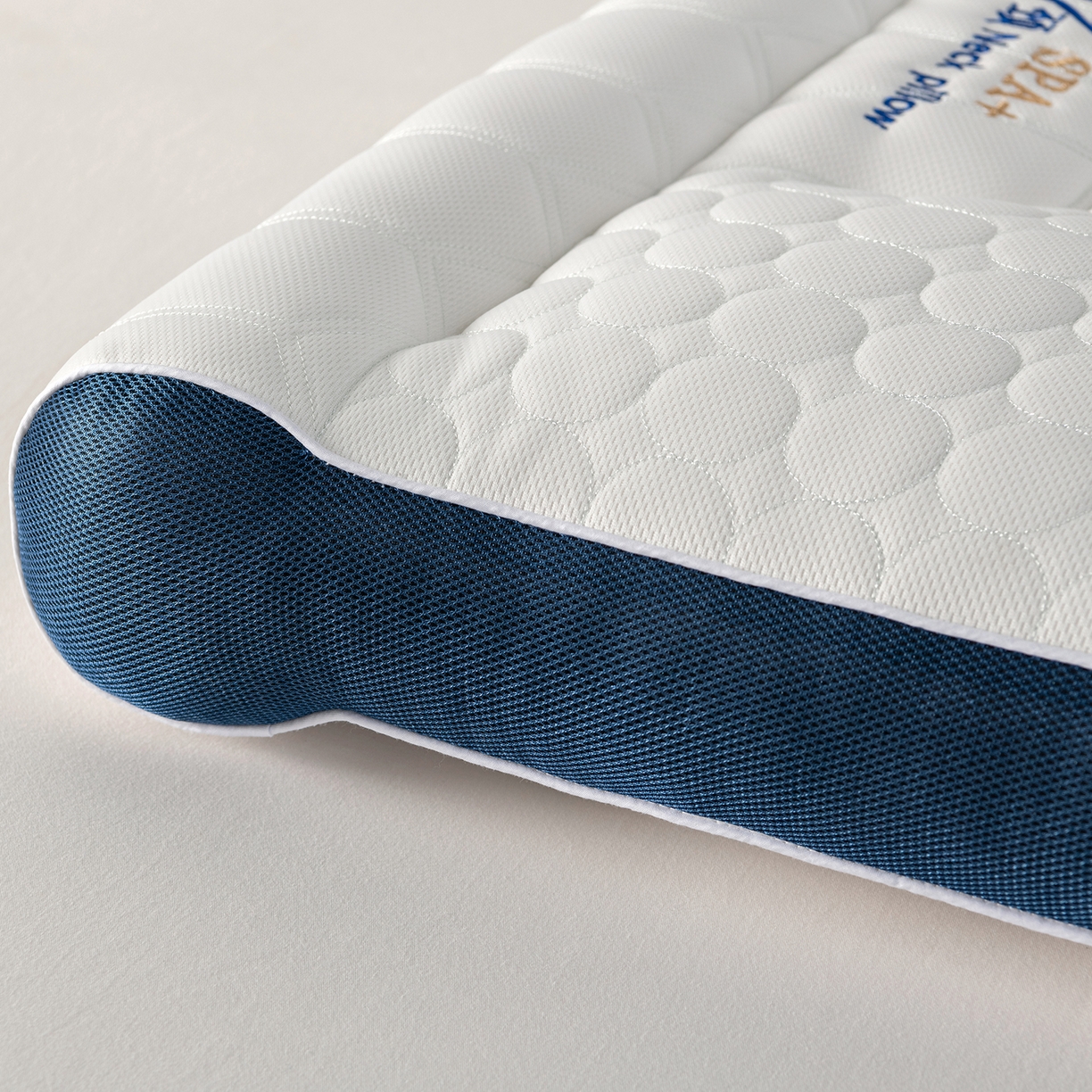 91家纺网 家纺一手货源 找家纺 小米枕芯 2026新款护颈氧枕枕头枕芯 蓝色