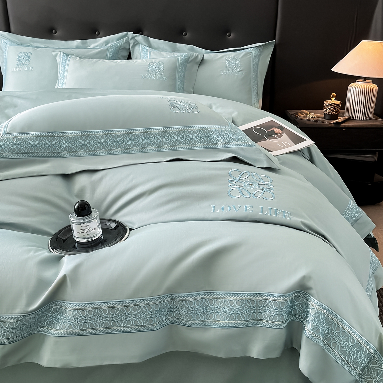 91家纺网 家纺一手货源 找家纺 （总）置顶家纺 2025新款刺绣亲肤磨毛四件套-兰迪系列