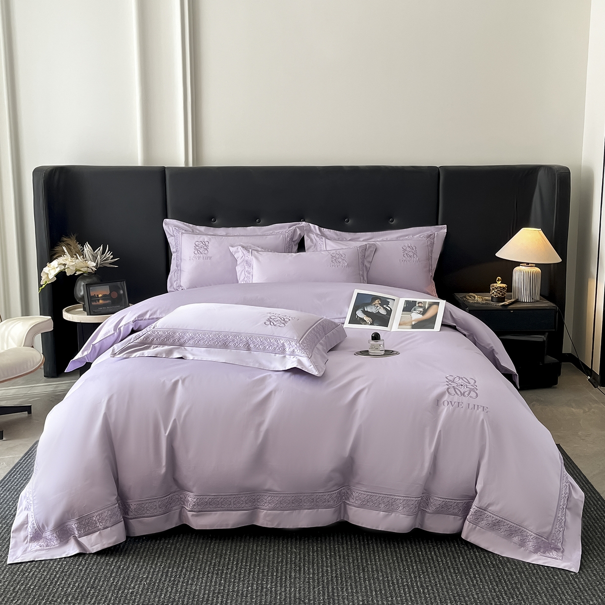 91家纺网 家纺一手货源 找家纺 （总）置顶家纺 2025新款刺绣亲肤磨毛四件套-兰迪系列