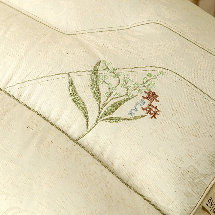 91家纺网 家纺一手货源 找家纺 （总）仁宇枕业 2025新款新品青麻花分区护颈枕头枕芯