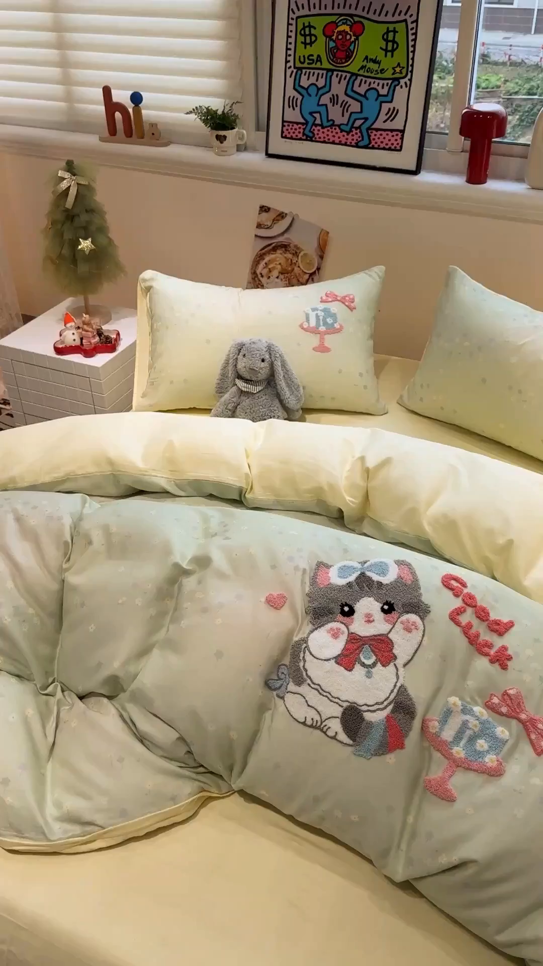 91家纺网 家纺一手货源 找家纺 （总）雅居纺家纺 2026新款全棉双层纱毛巾绣四件套