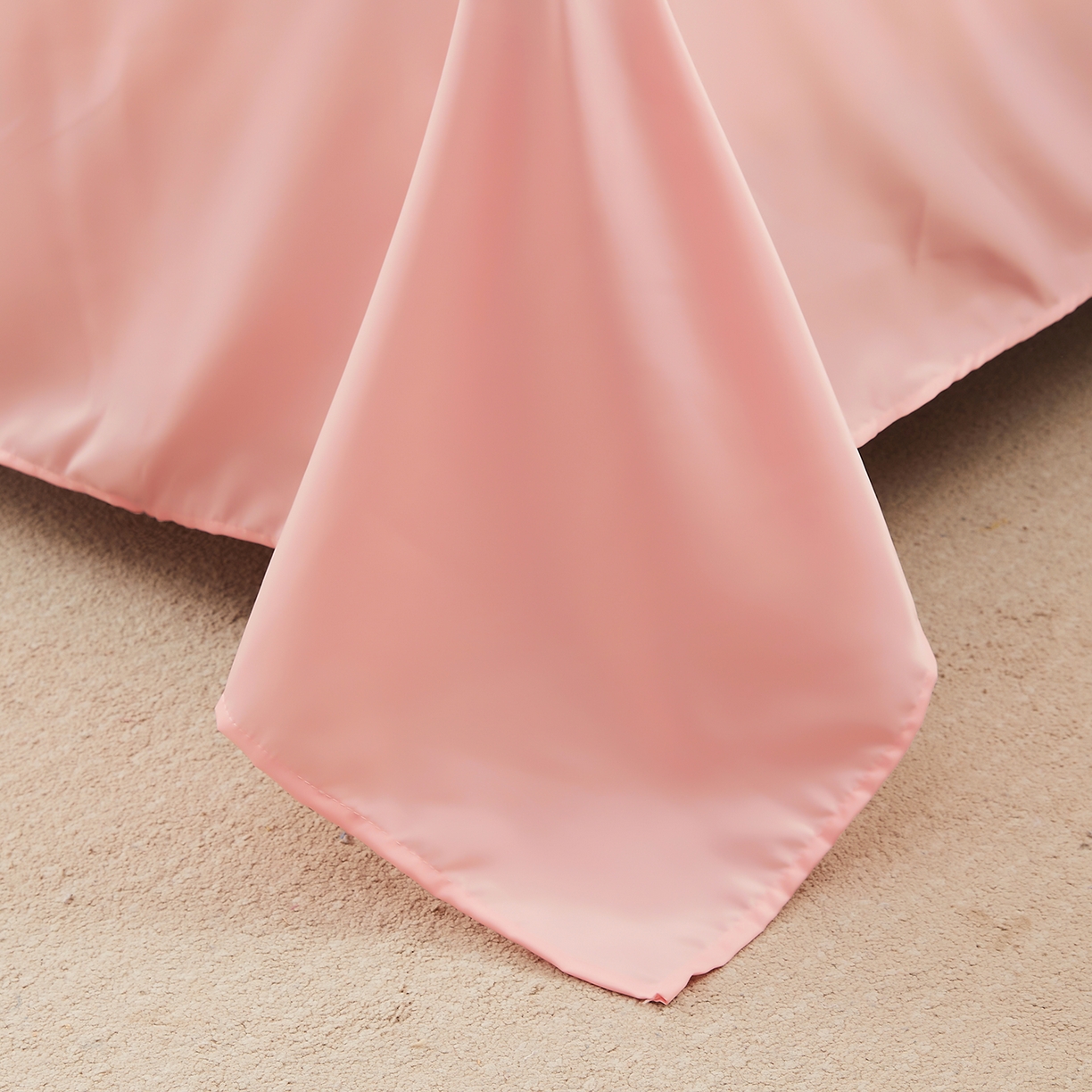 91家纺网 家纺一手货源 找家纺 好尚居 2026新款水洗真丝刺绣夏被被子被芯四件套 粉玉