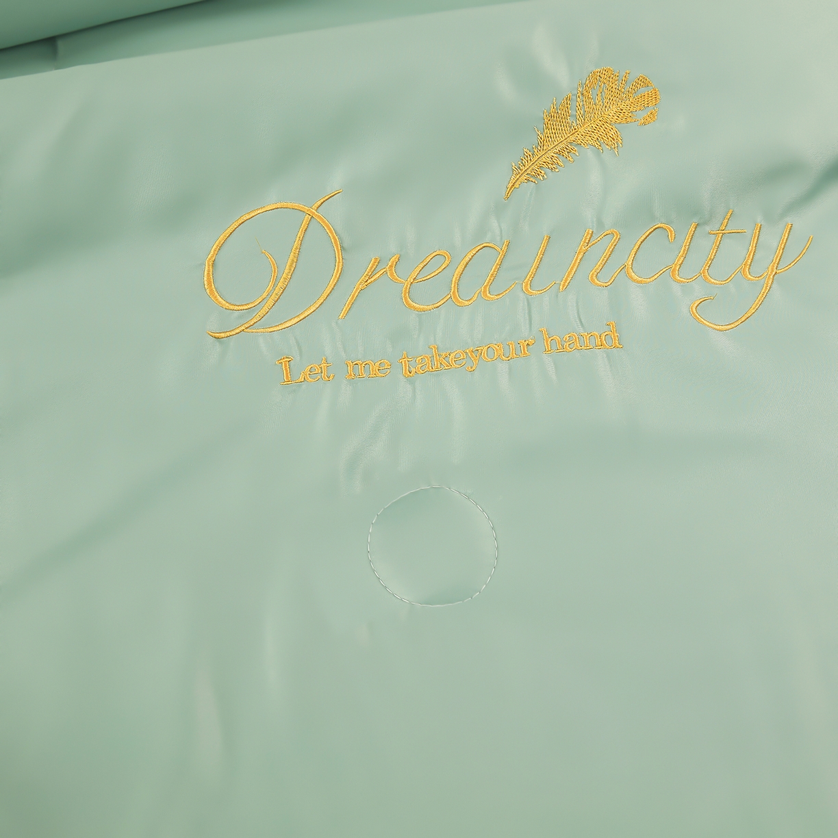 91家纺网 家纺一手货源 找家纺 好尚居 2026新款水洗真丝刺绣夏被被子被芯四件套 深海蓝