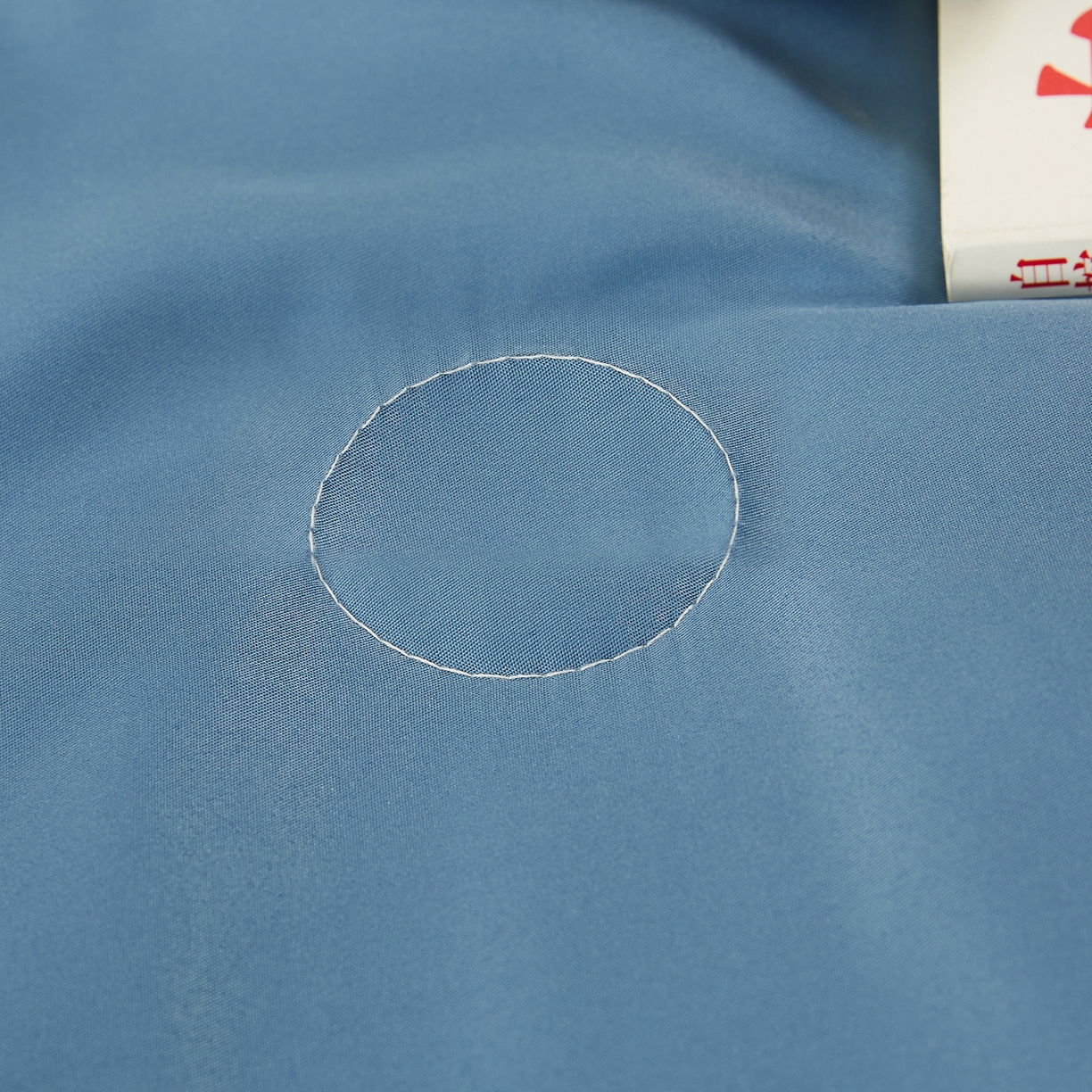 91家纺网 家纺一手货源 找家纺 好尚居 2026新款水洗真丝刺绣夏被被子被芯四件套 雾霾蓝