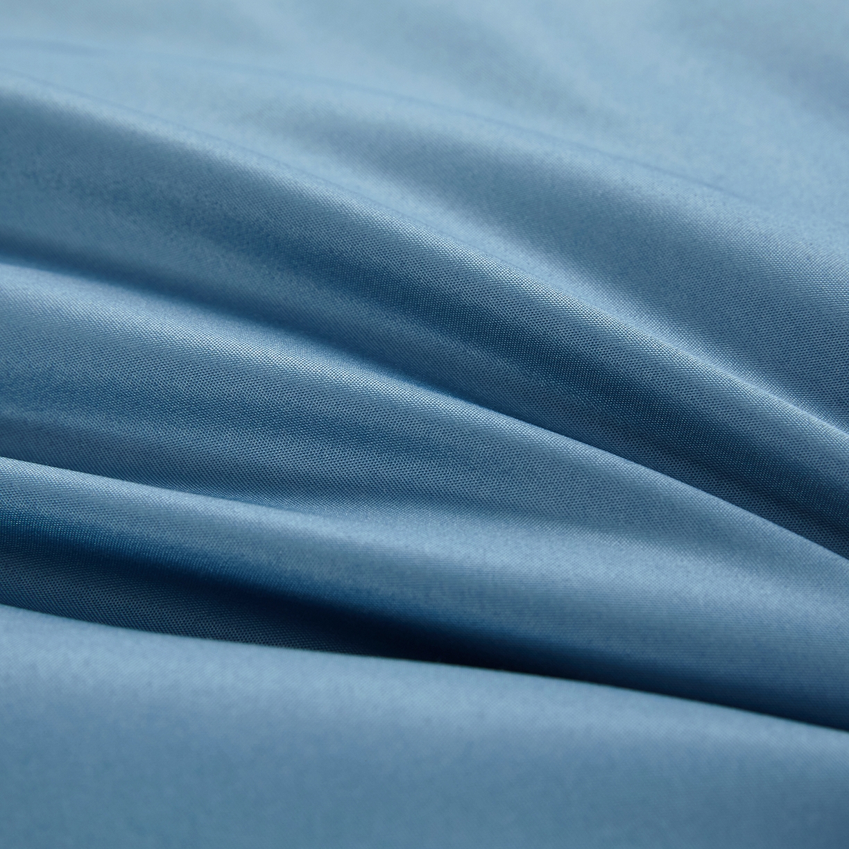 91家纺网 家纺一手货源 找家纺 好尚居 2026新款水洗真丝刺绣夏被被子被芯四件套 雾霾蓝