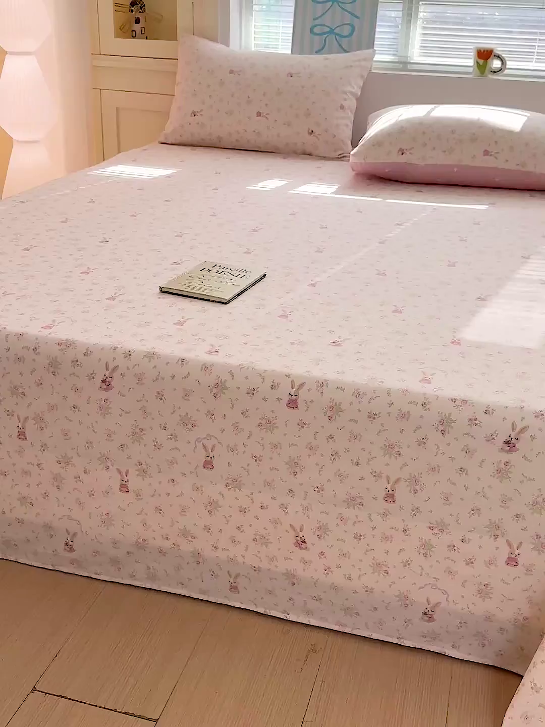 91家纺网 家纺一手货源 找家纺 名品家纺 2026新款100%纯棉床单系列 布拉格兔兔