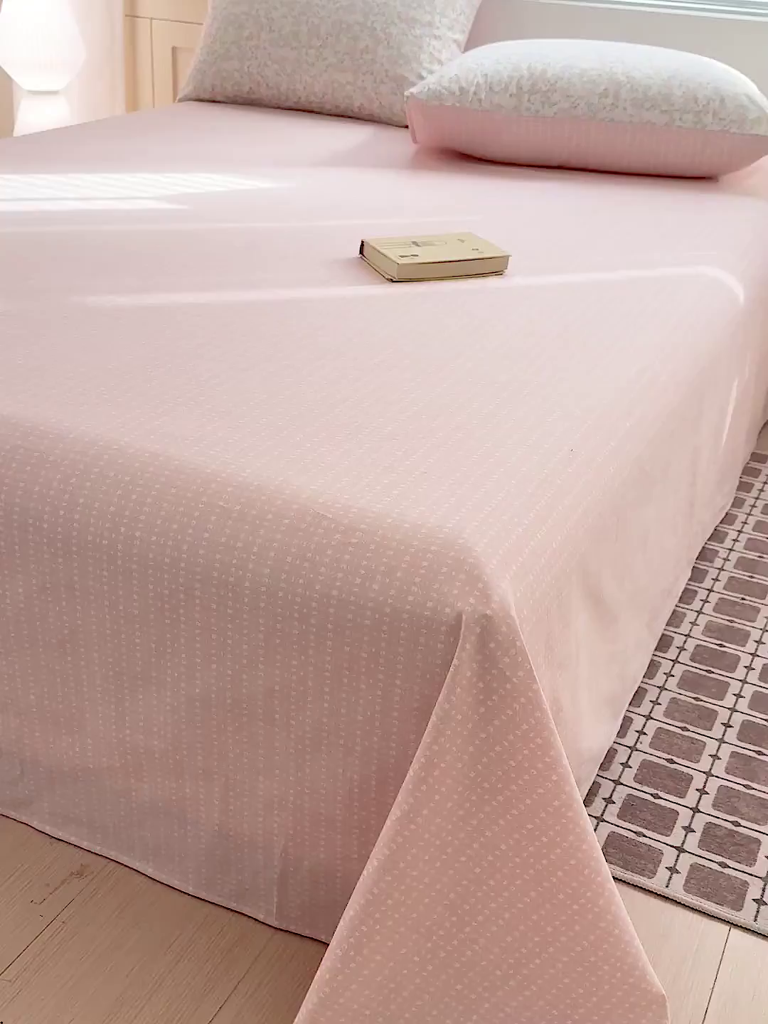 91家纺网 家纺一手货源 找家纺 名品家纺 2026新款100%纯棉床单系列 粉色物语