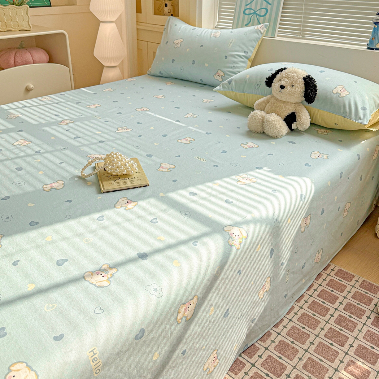 91家纺网 家纺一手货源 找家纺 名品家纺 2026新款100%纯棉床单系列 哈基米